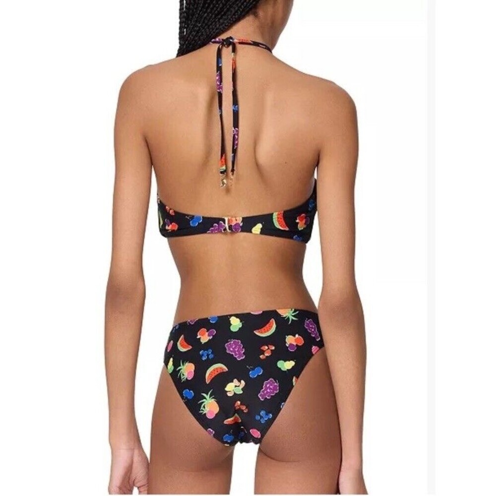 NEW kate spade New York Summer Fruit Bikini Set-Bandeau Tie Top & Brief-Size Med - Picture 2 of 7